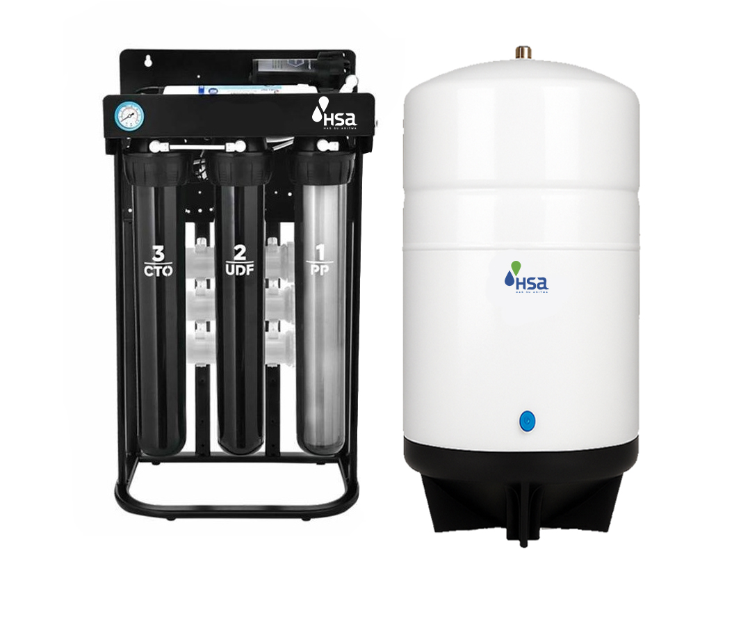 20” 300 GPD Reverse Osmosis + 80 Lt Basınç Tankı