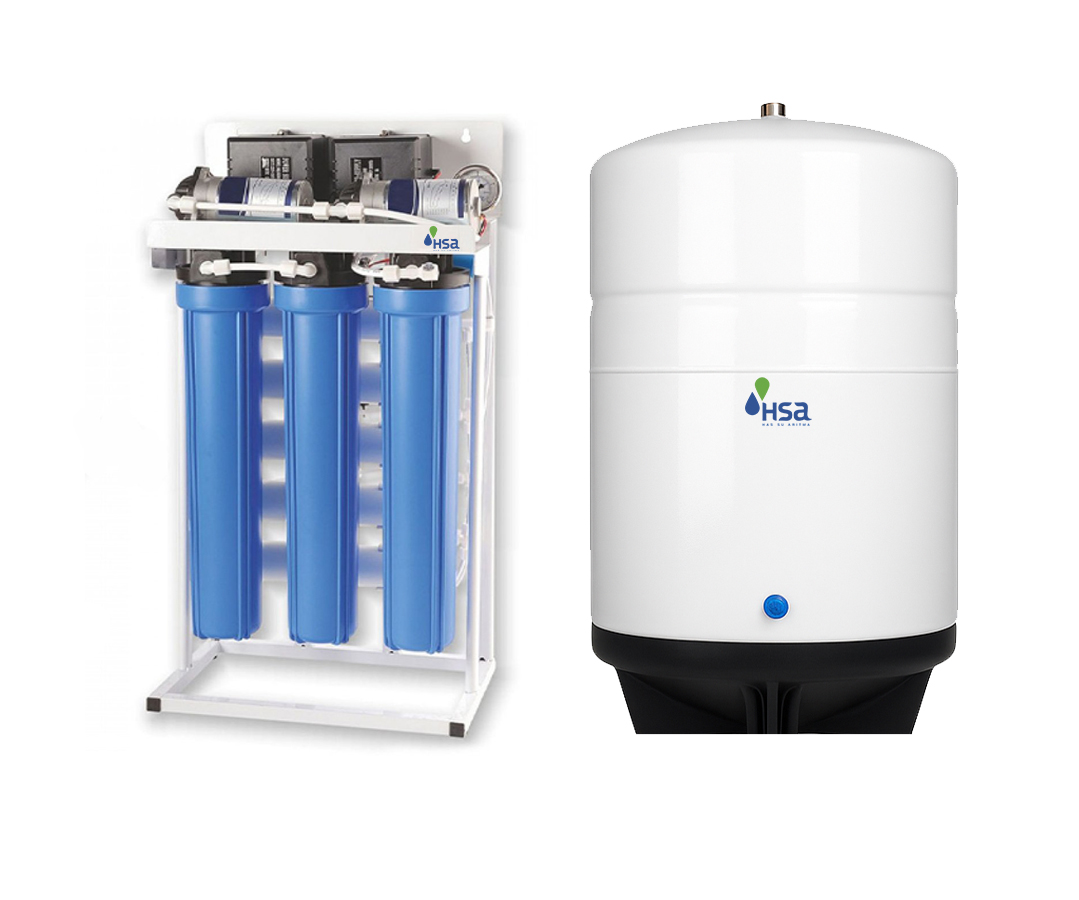 20” 600 GPD Reverse Osmosis + 40 Lt Basınç Tankı