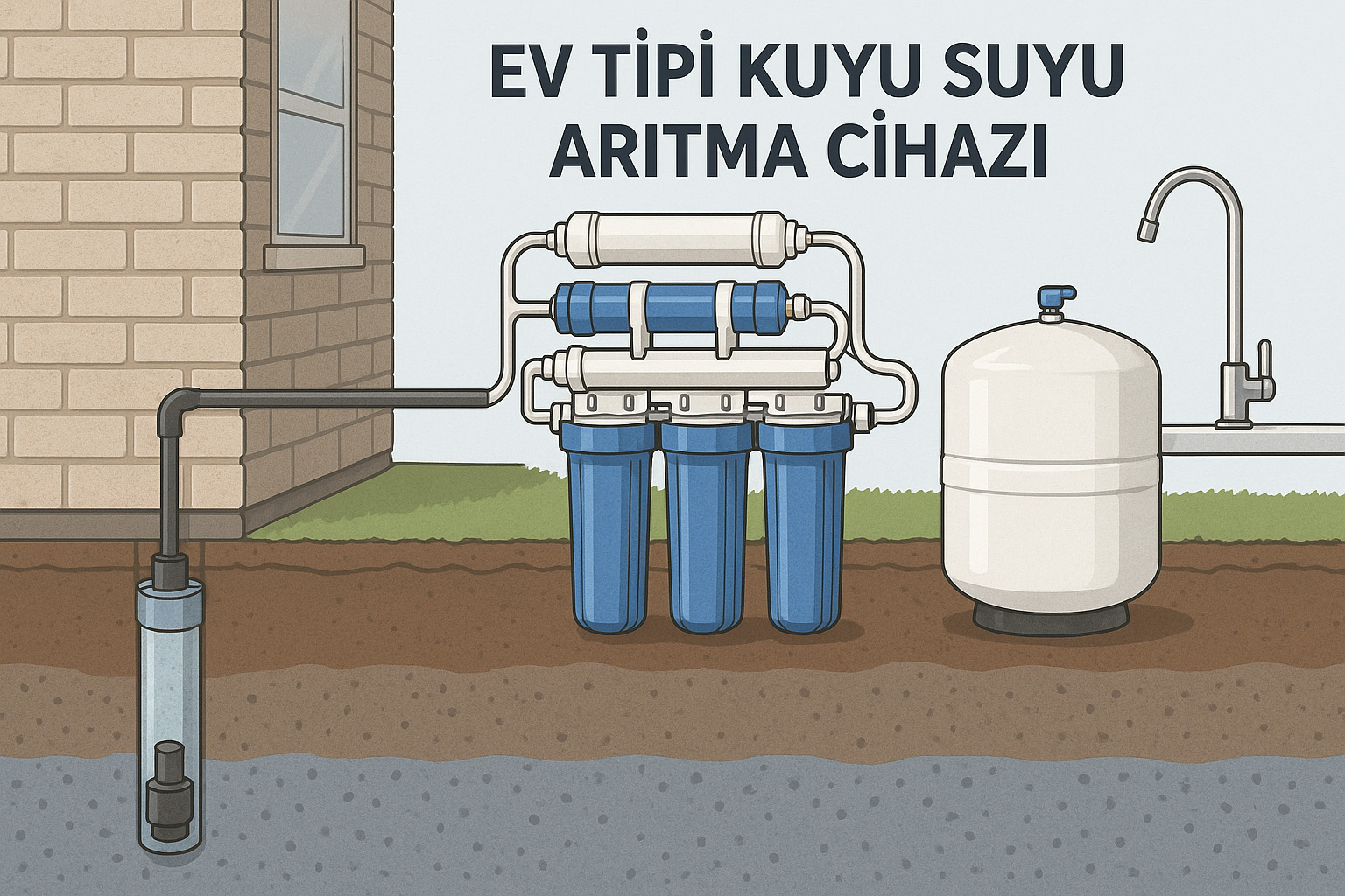 Ev Tipi Kuyu Suyu Arıtma Cihazı HSA Su Arıtma